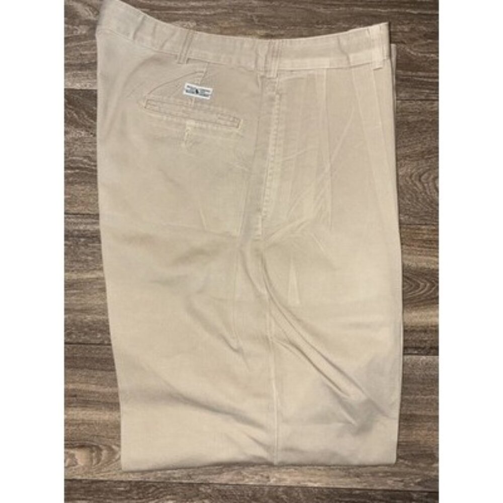 Polo RalphLauren Chino Pants Mens Size 38x30 Pleated Trouser Khaki